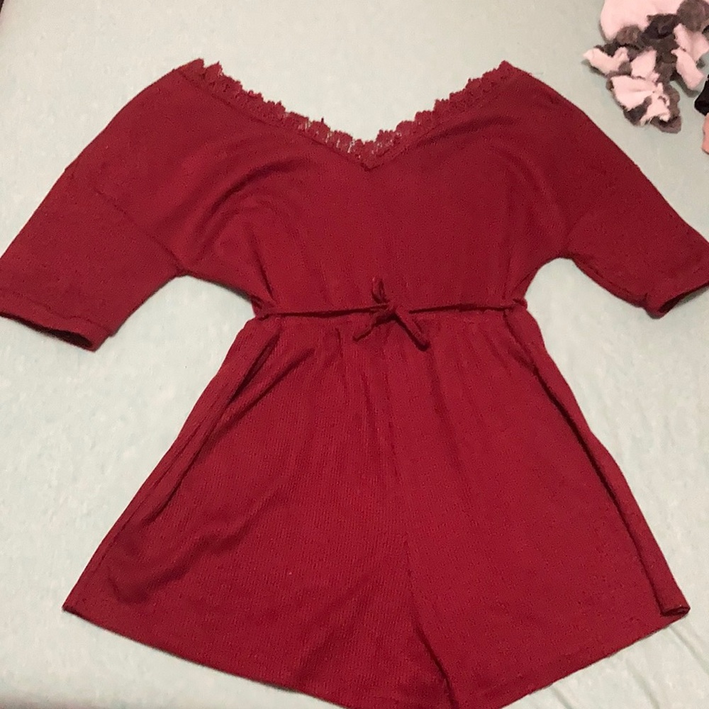Maroon romper size L